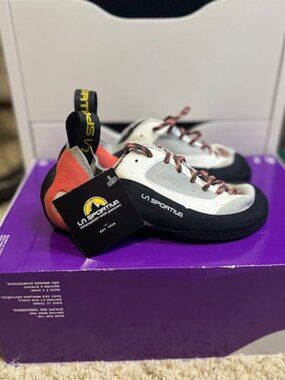 La Sportiva Finale Coral Gray Women's Size 6 EUR 37 Climbing Shoes New No Box